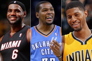 LeBron James, Kevin Durant and Paul George (via nba.si.com source: Getty Images)